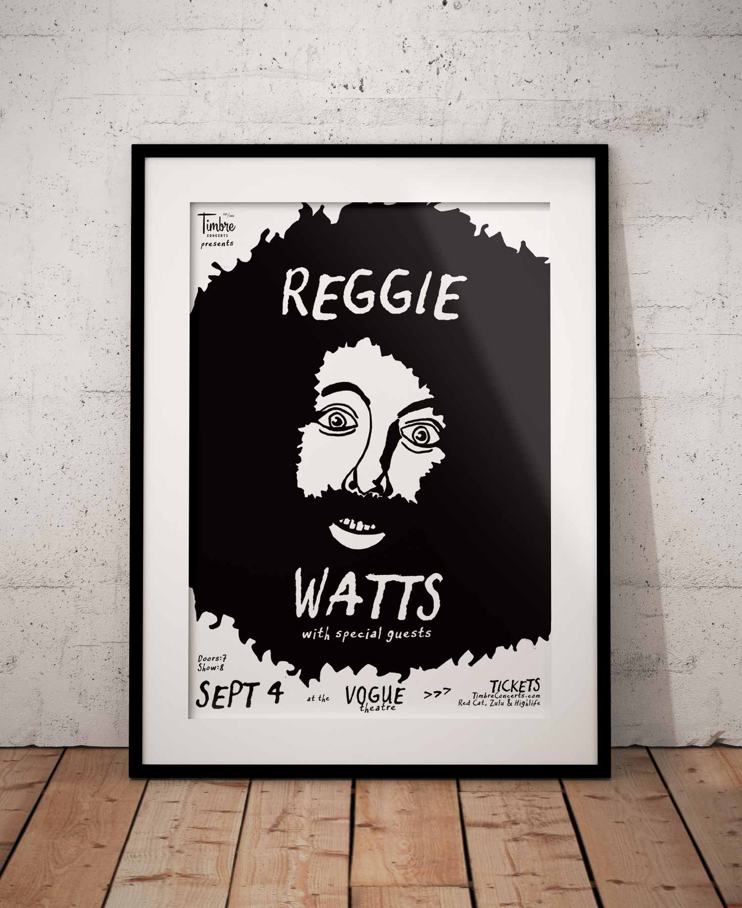 Illustration and graphic design for comedian and musician Reggie Watts