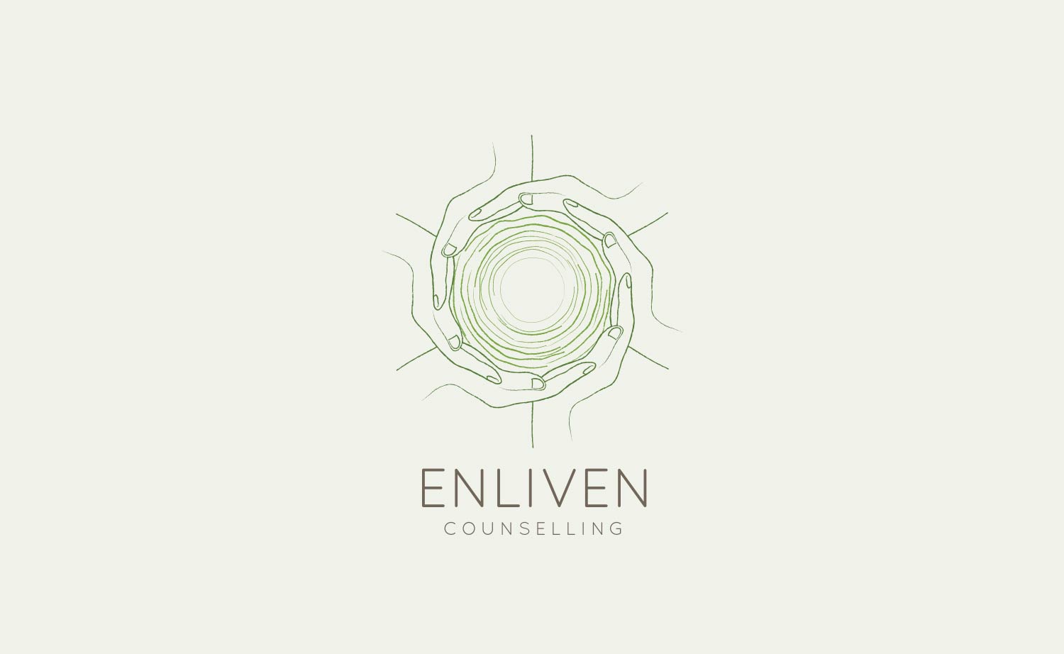 Logo and branding for Enliven Counselling
