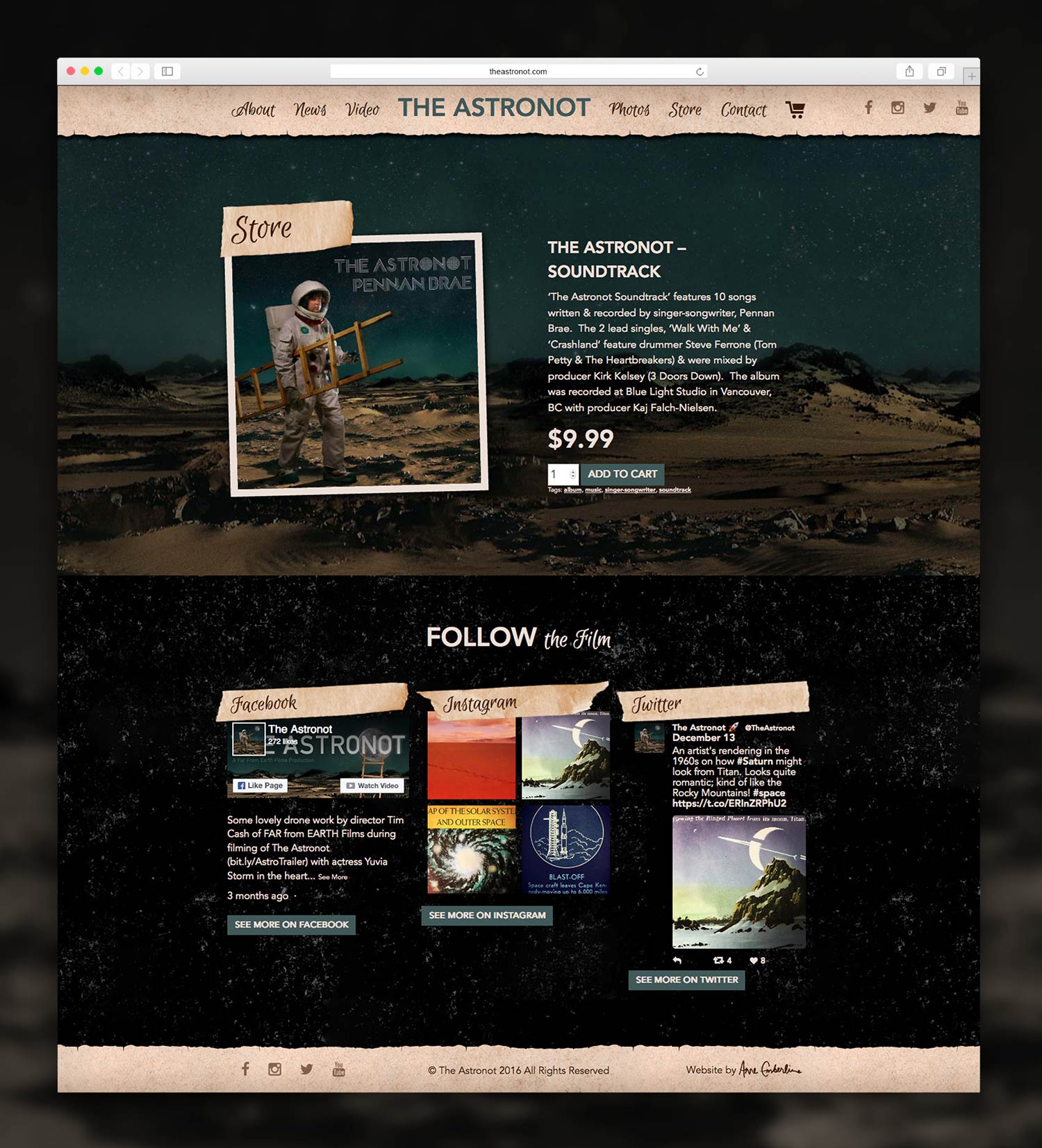 Vancouver film responsive website design