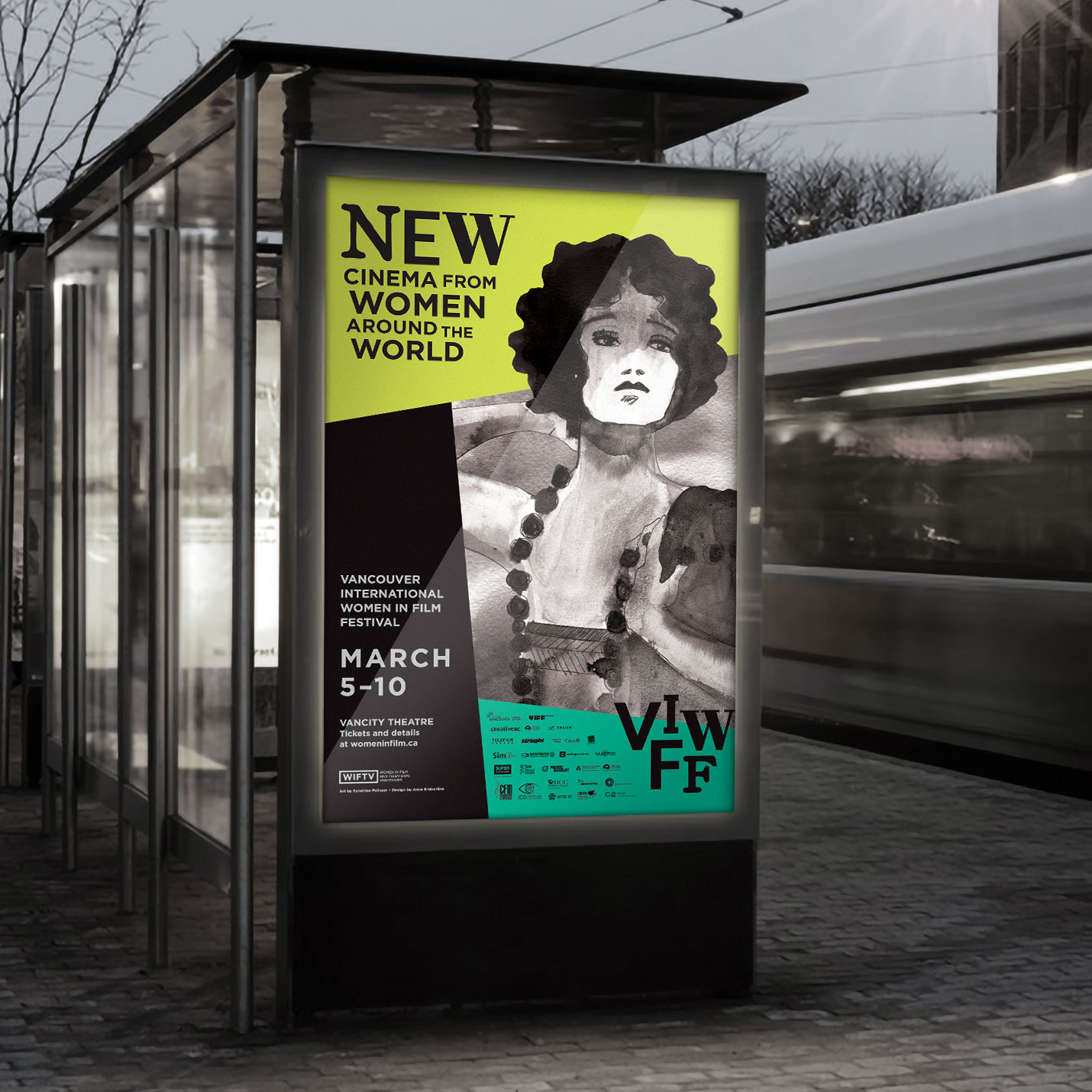 VIWFF Transit Shelter Ad